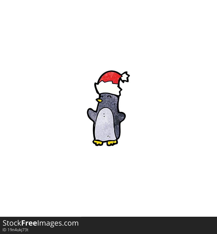 cute christmas penguin