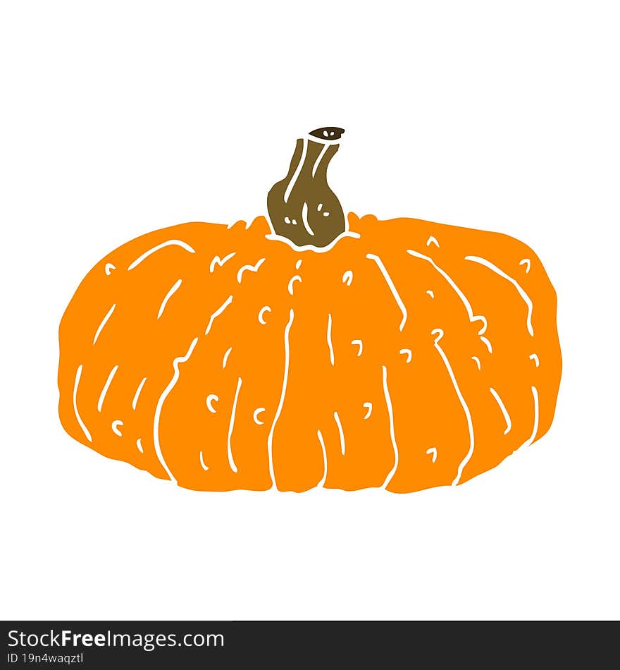 cartoon doodle pumpkin