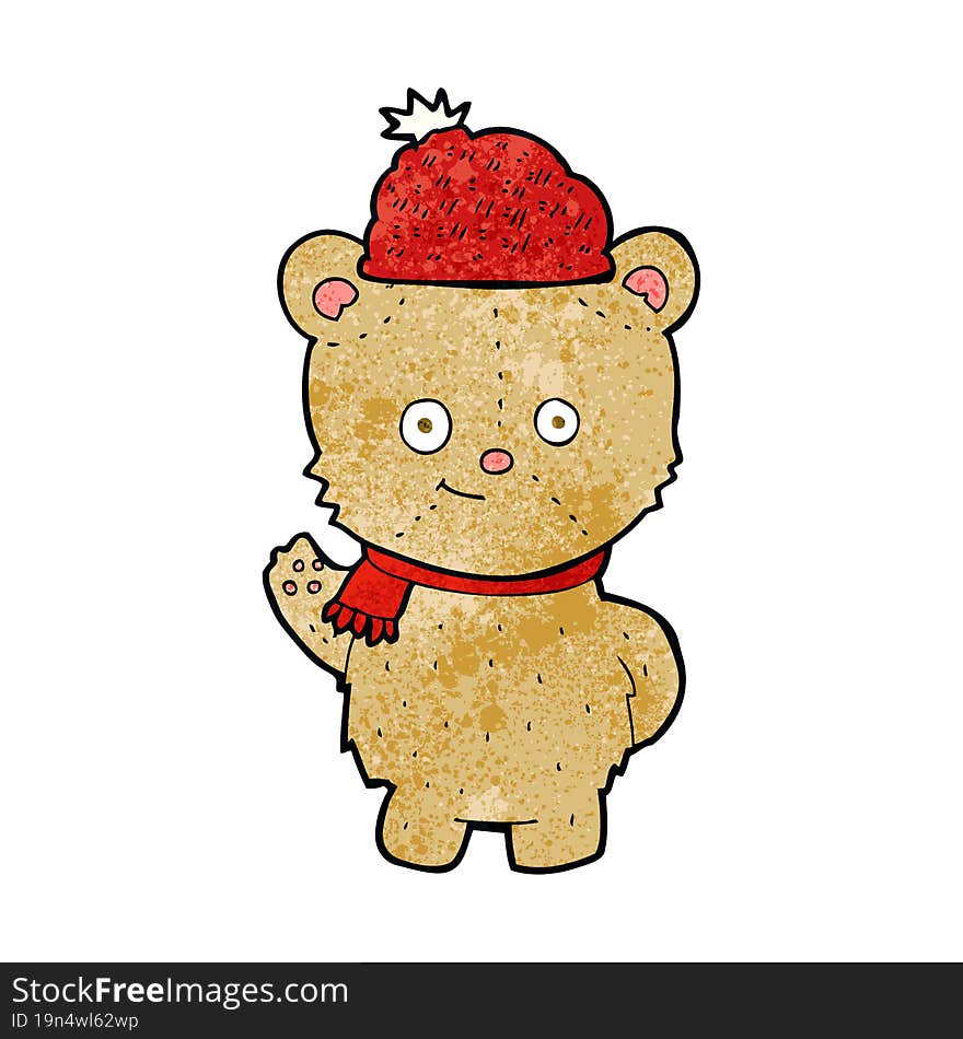 Cartoon Bear In Hat