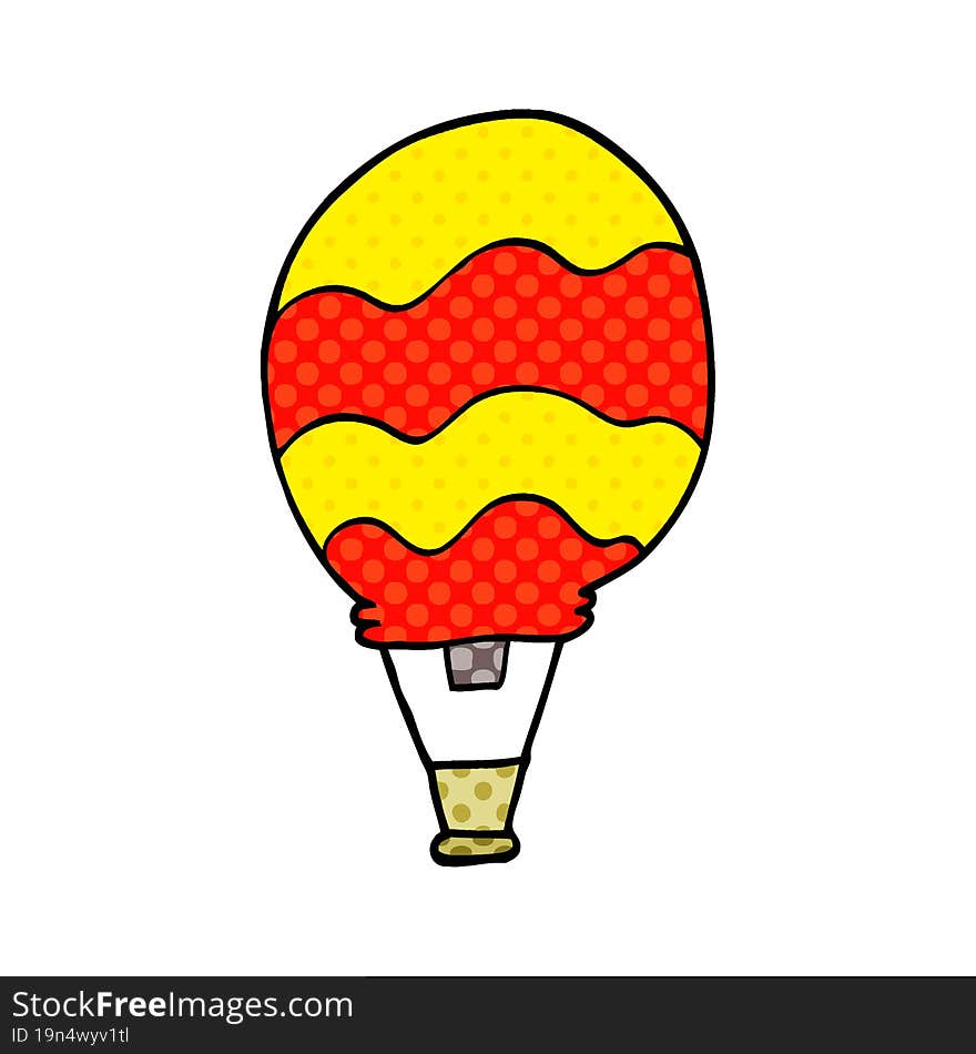 Cartoon Doodle Of A Hot Air Balloon