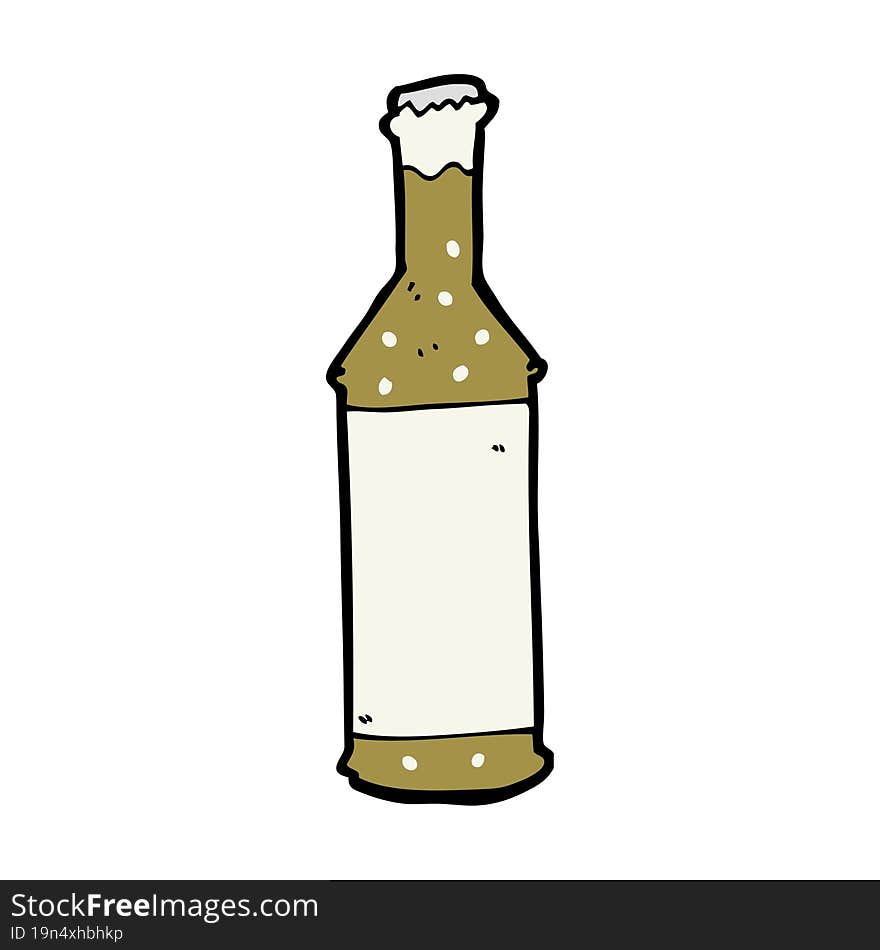 Cartoon Beer Bottle