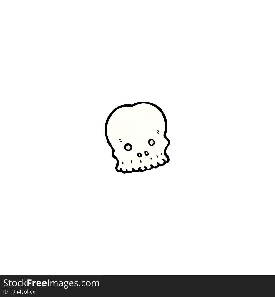 cartoon skull