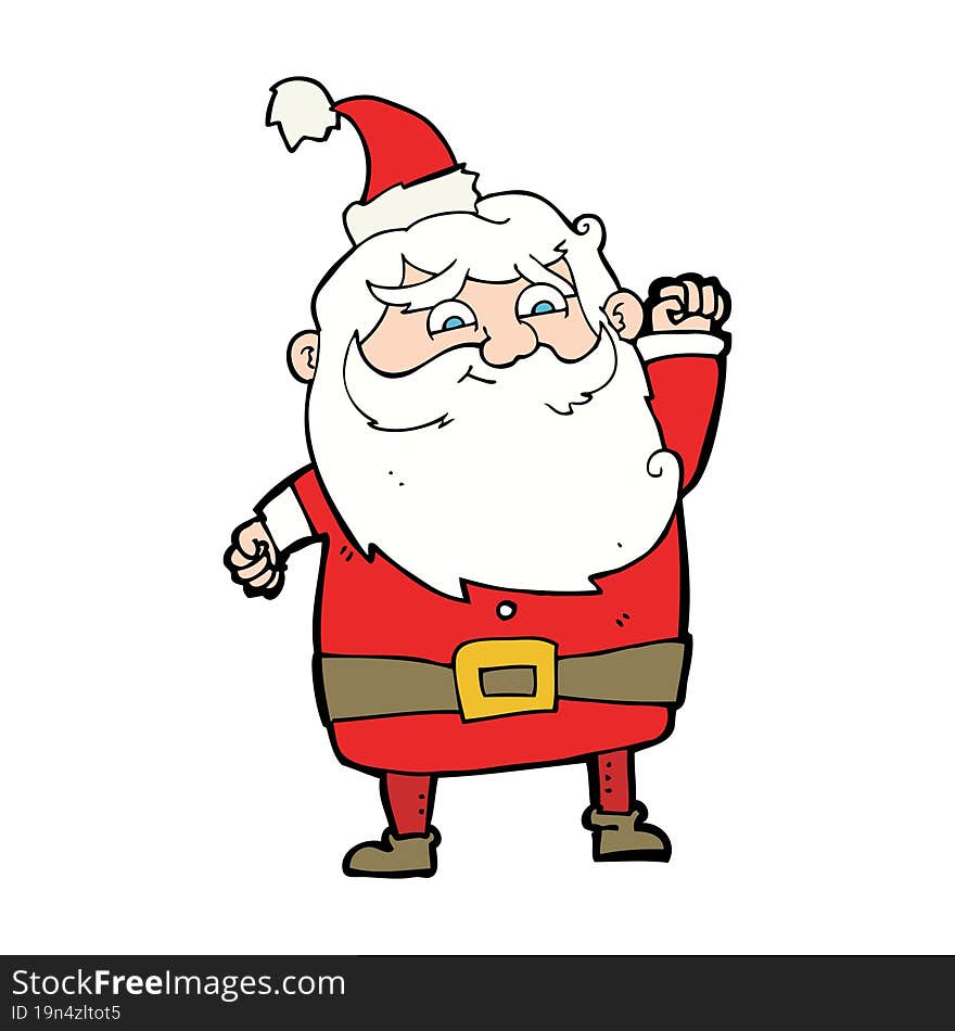 cartoon santa claus