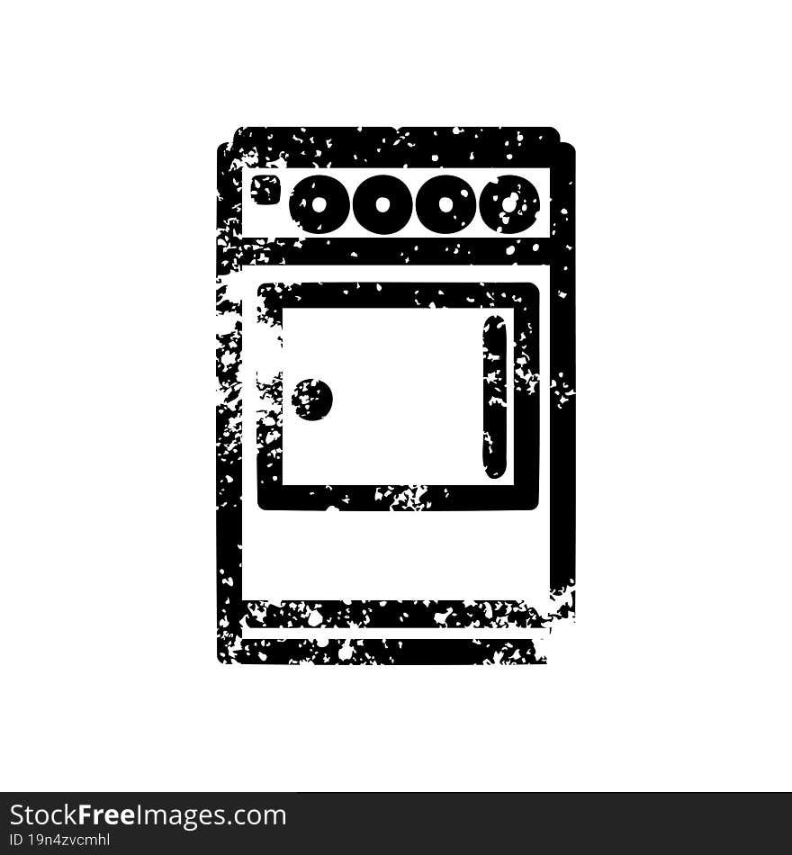 Kitchen Cooker Distressed Icon