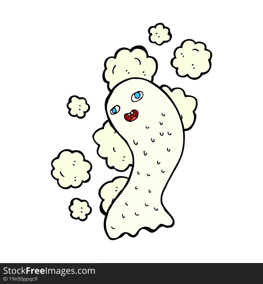 cartoon spooky ghost. cartoon spooky ghost