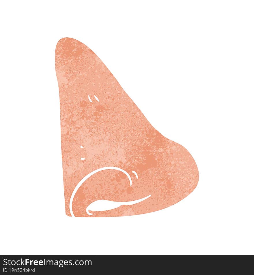 Retro Cartoon Human Nose