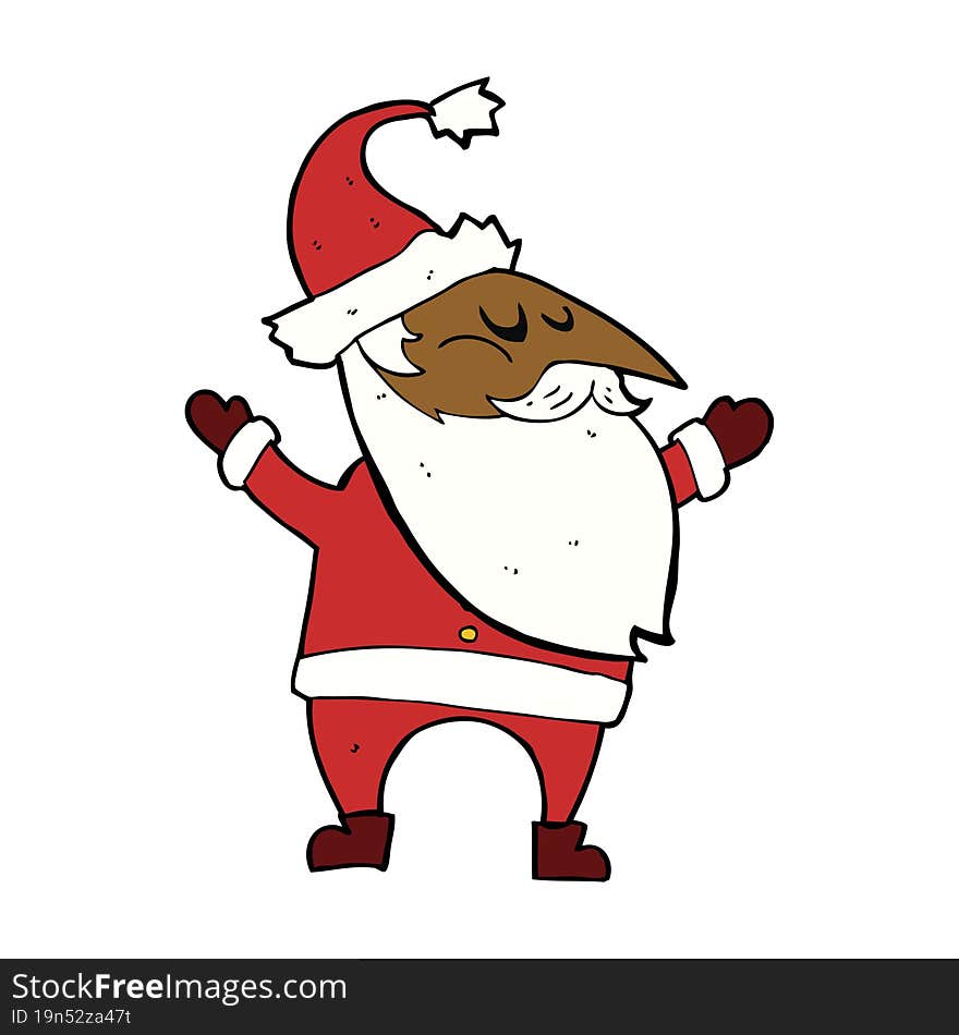 cartoon santa claus