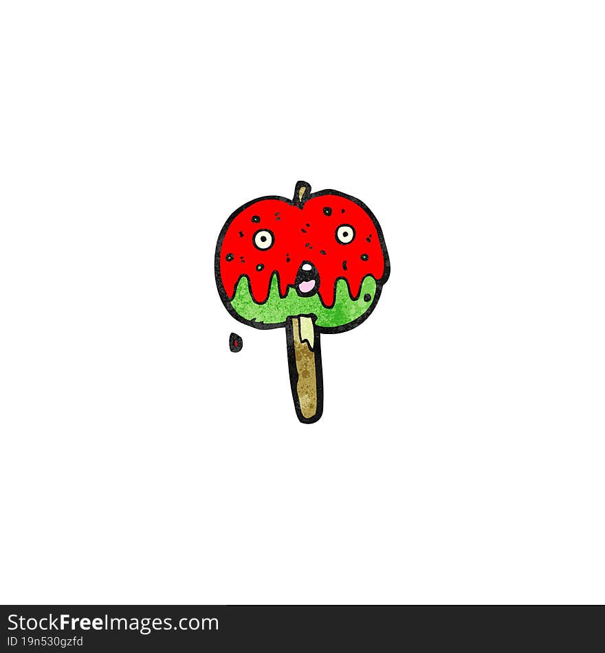 cartoon toffee apple