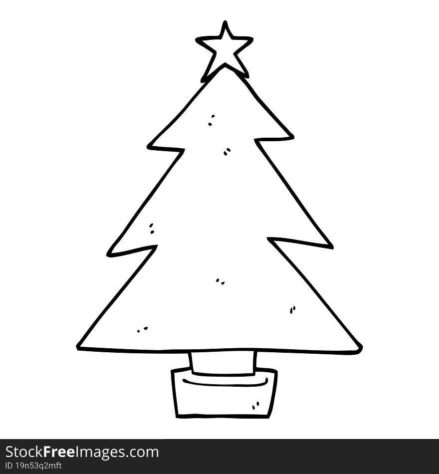 cartoon christmas tree