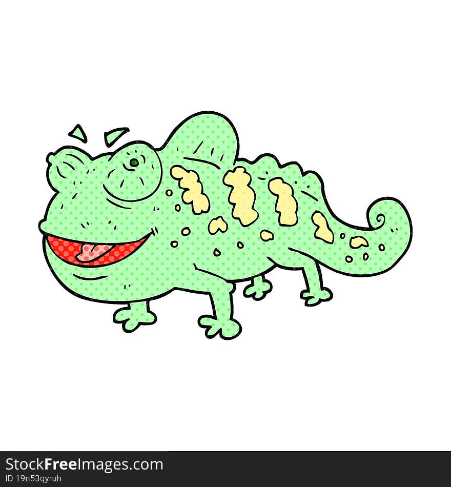 cartoon chameleon