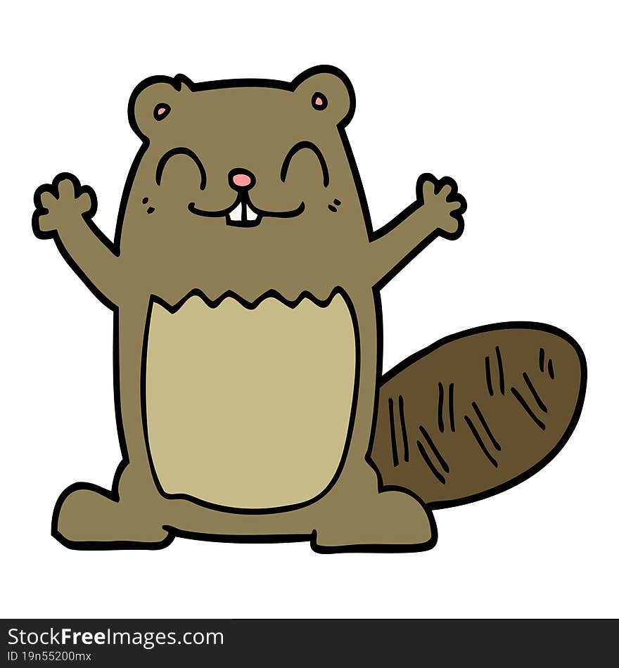 cartoon beaver