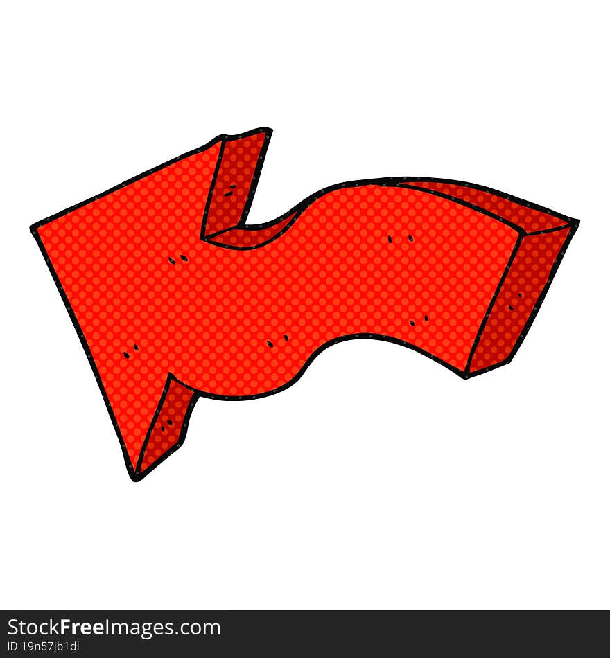 cartoon pointing arrow