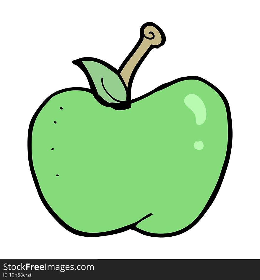 cartoon apple