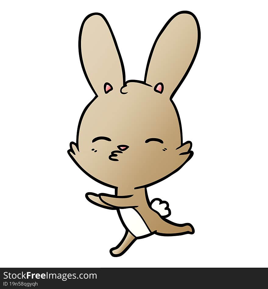 curious bunny cartoon. curious bunny cartoon