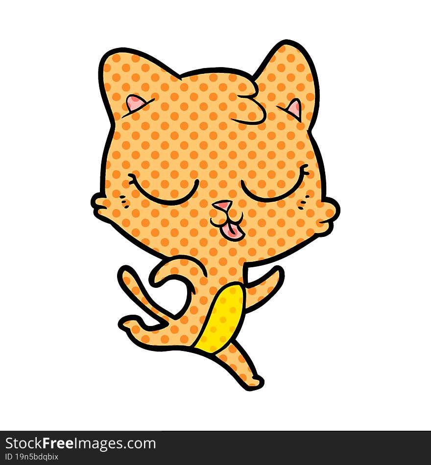 cartoon cat running. cartoon cat running