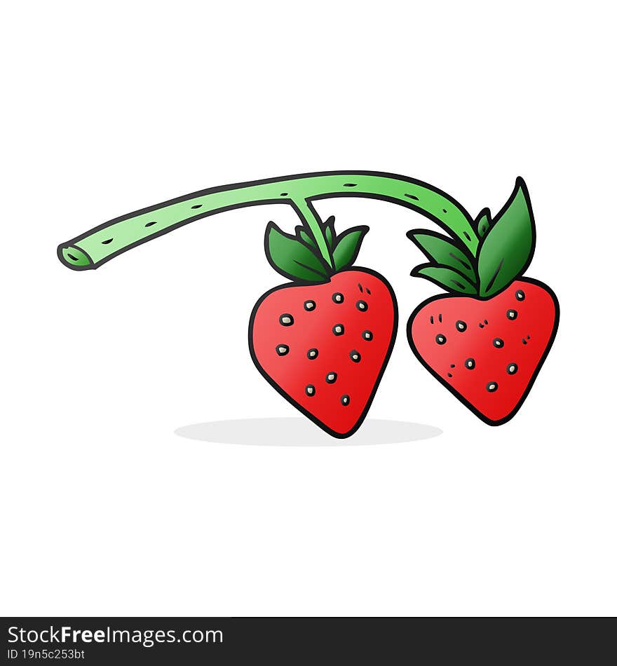 cartoon strawberries