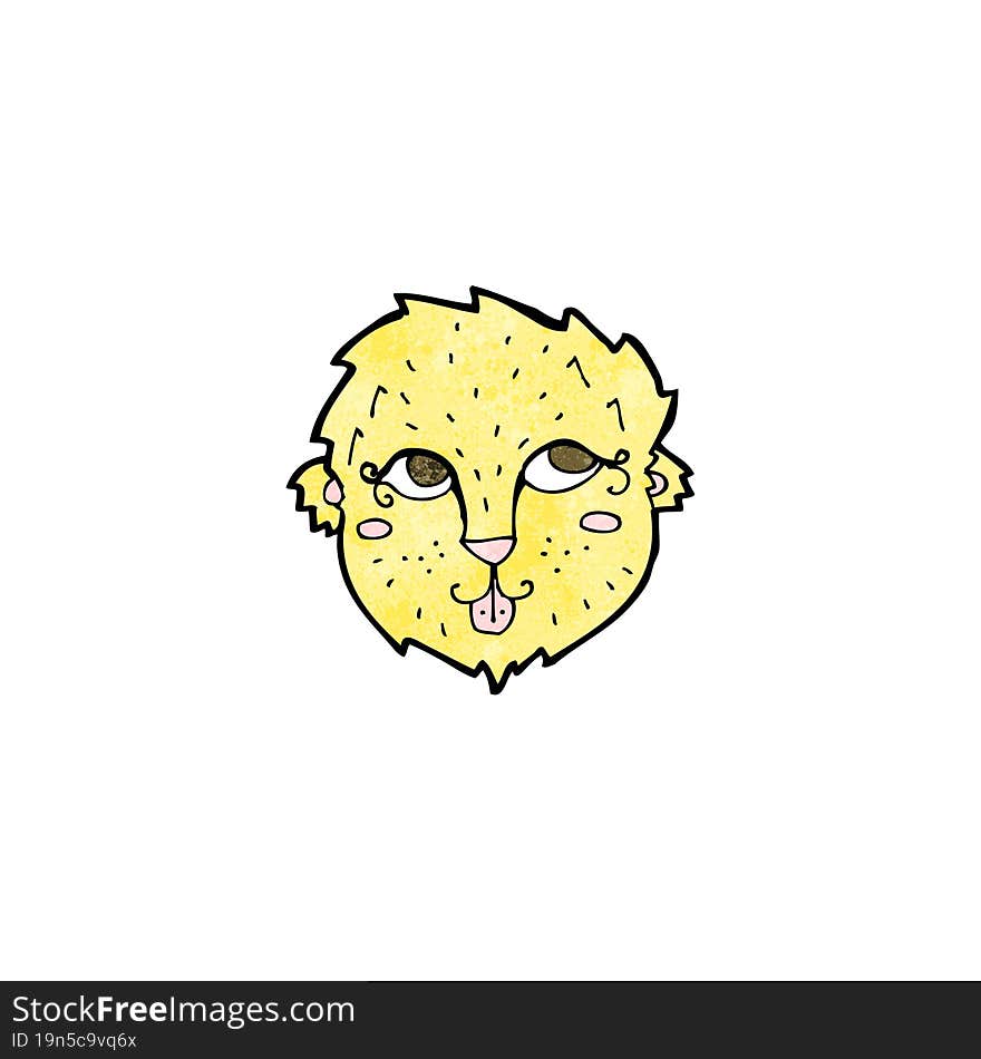 cartoon lion face