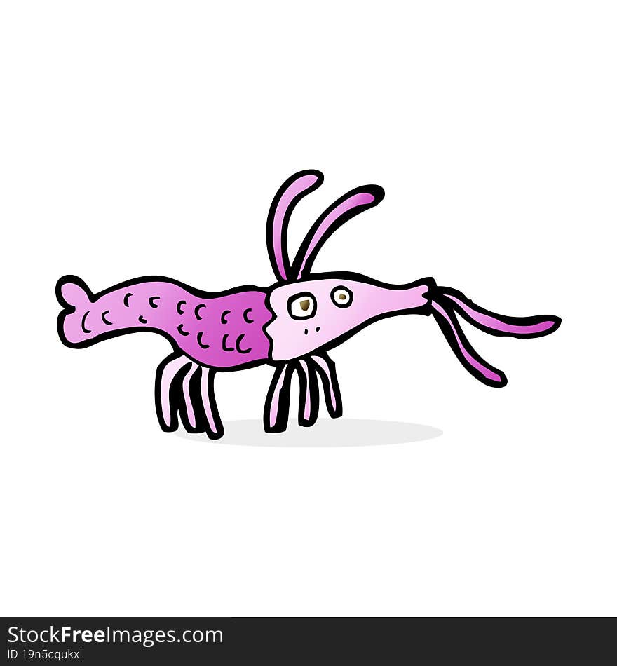 cartoon shrimp