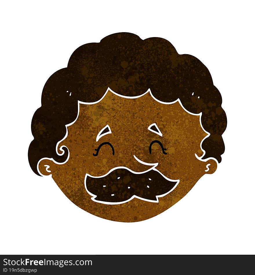 cartoon man with mustache