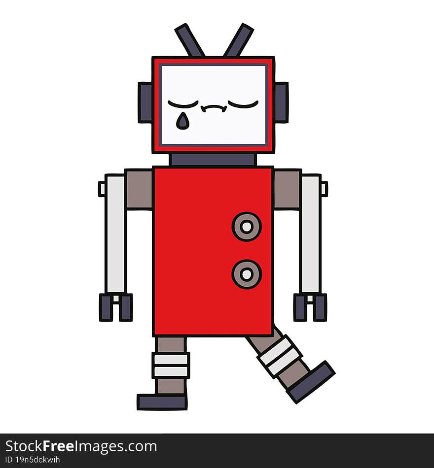 cute cartoon of a robot. cute cartoon of a robot