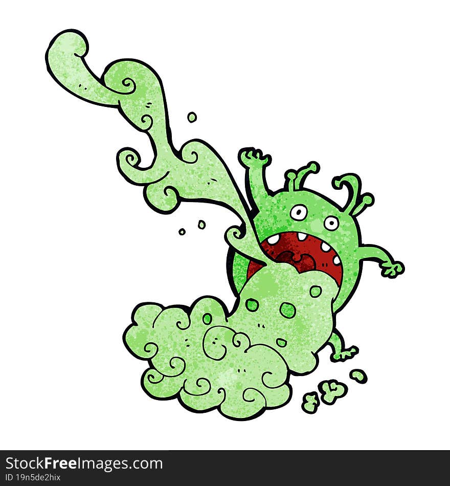 cartoon gross monster