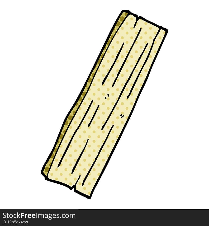 Cartoon Doodle Plank Of Wood