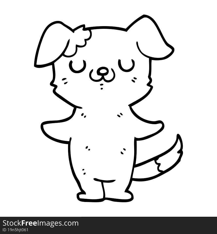 cartoon puppy