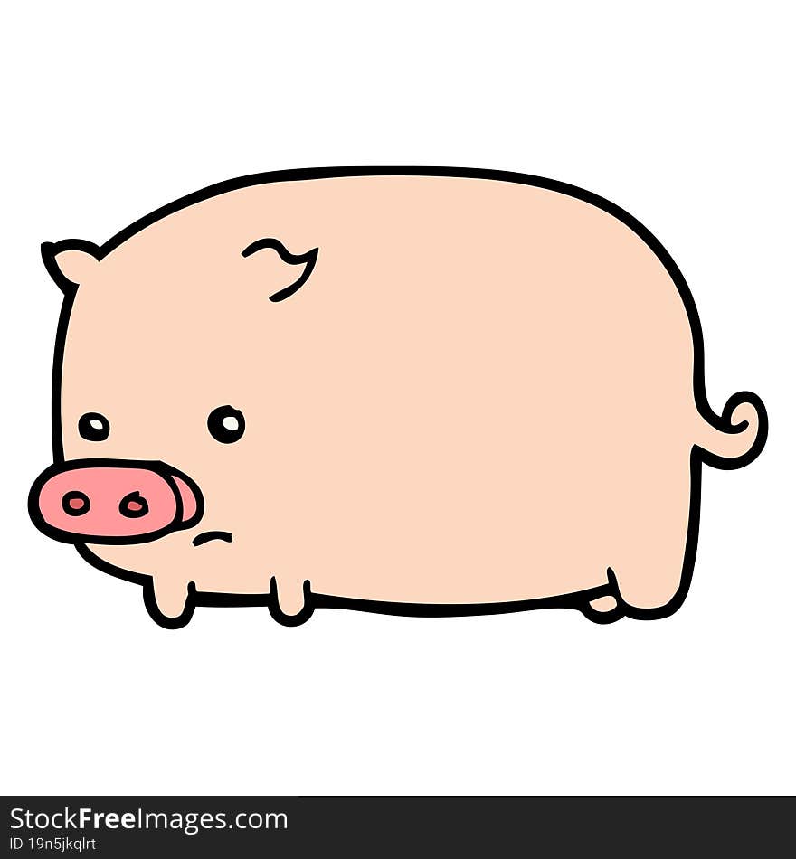 cute cartoon pig