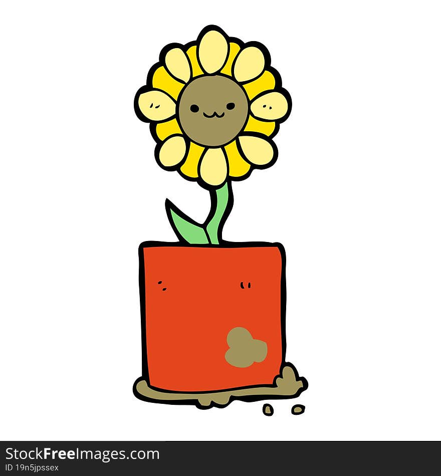 Cute Cartoon Flower