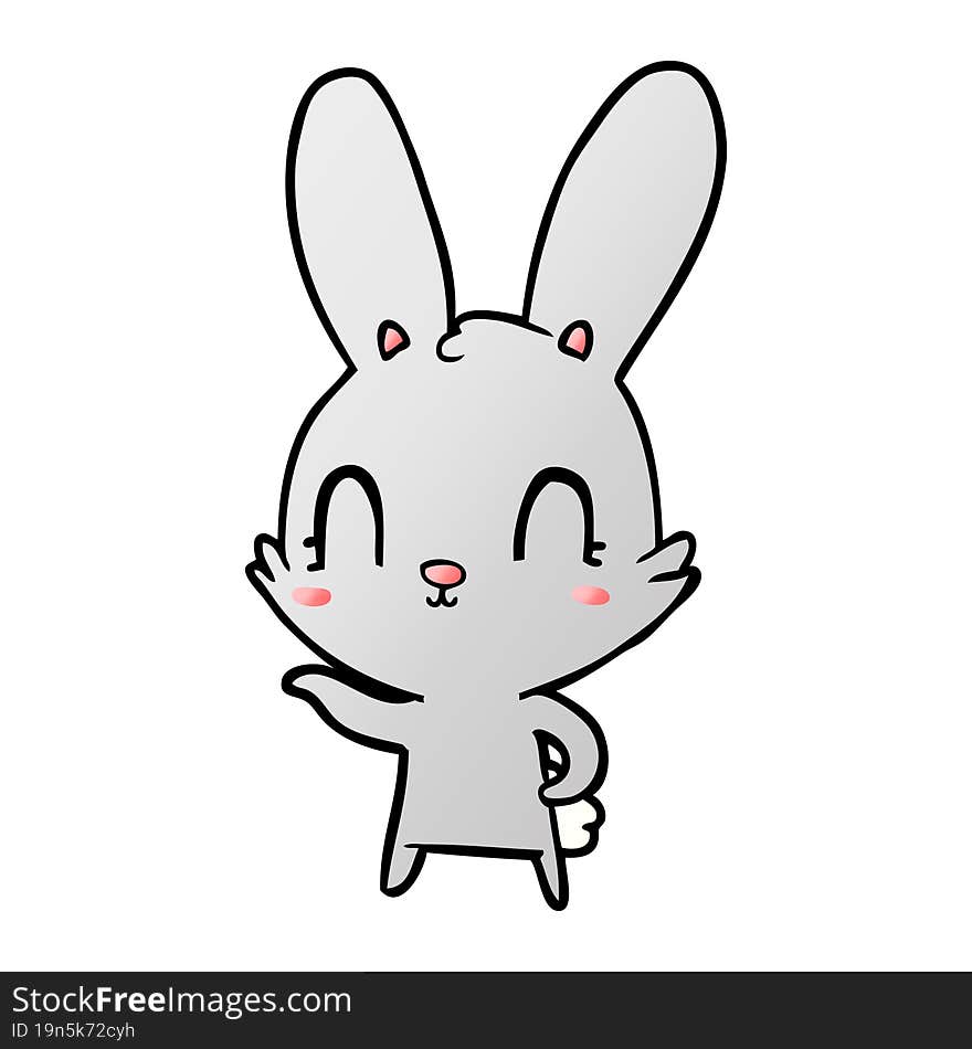 cute cartoon rabbit. cute cartoon rabbit