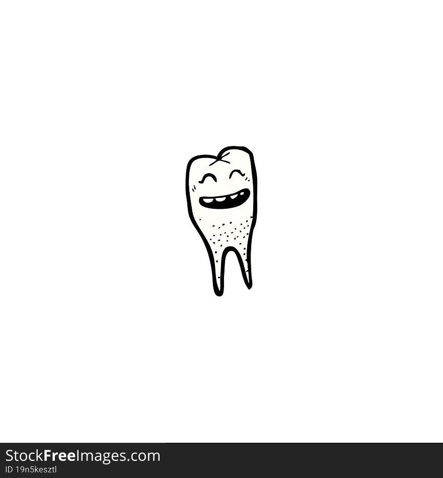 cartoon happy tooth