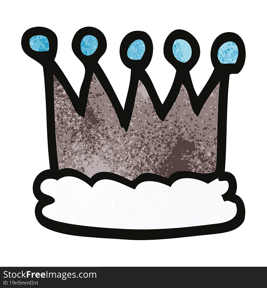 cartoon doodle crown