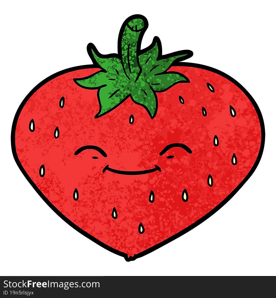 cartoon strawberry. cartoon strawberry