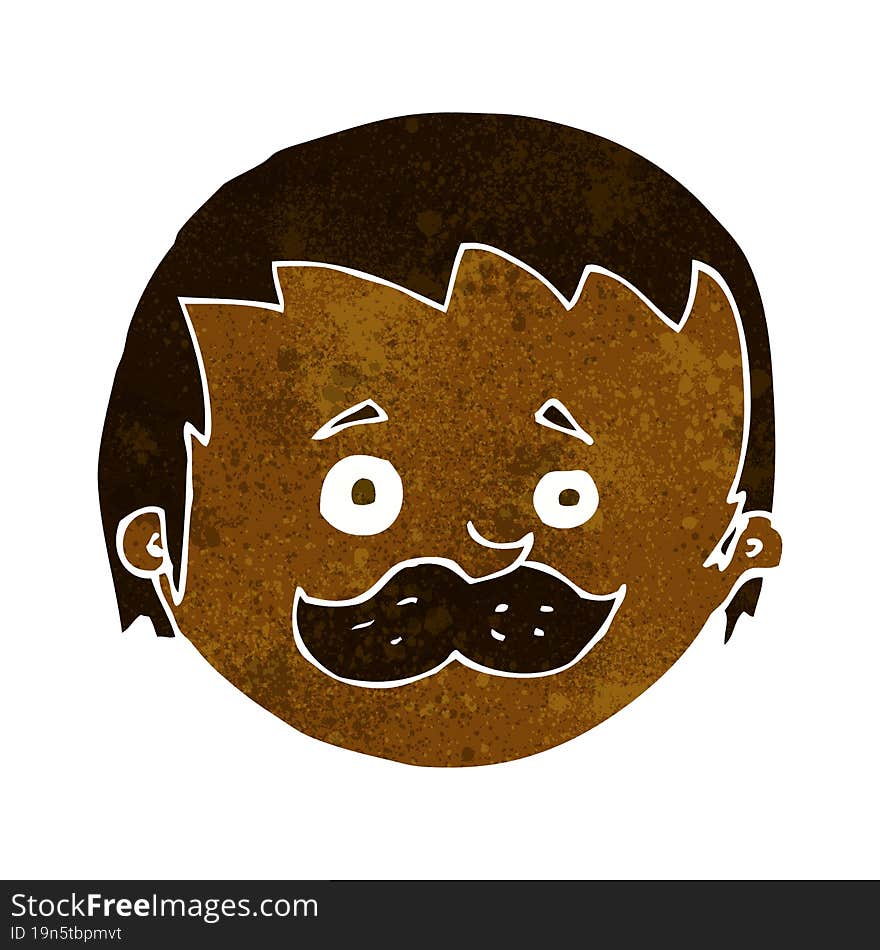 cartoon man with mustache