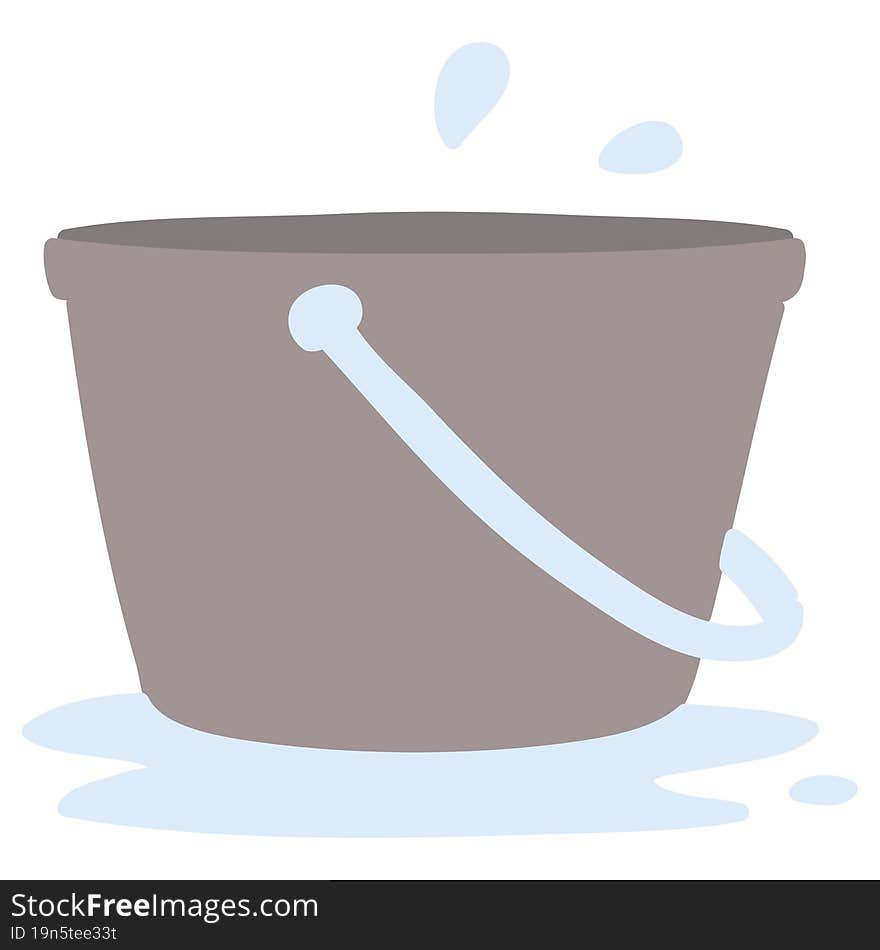 bucket of water