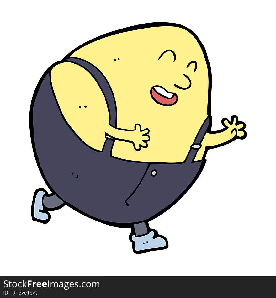 cartoon humpty dumpty egg character