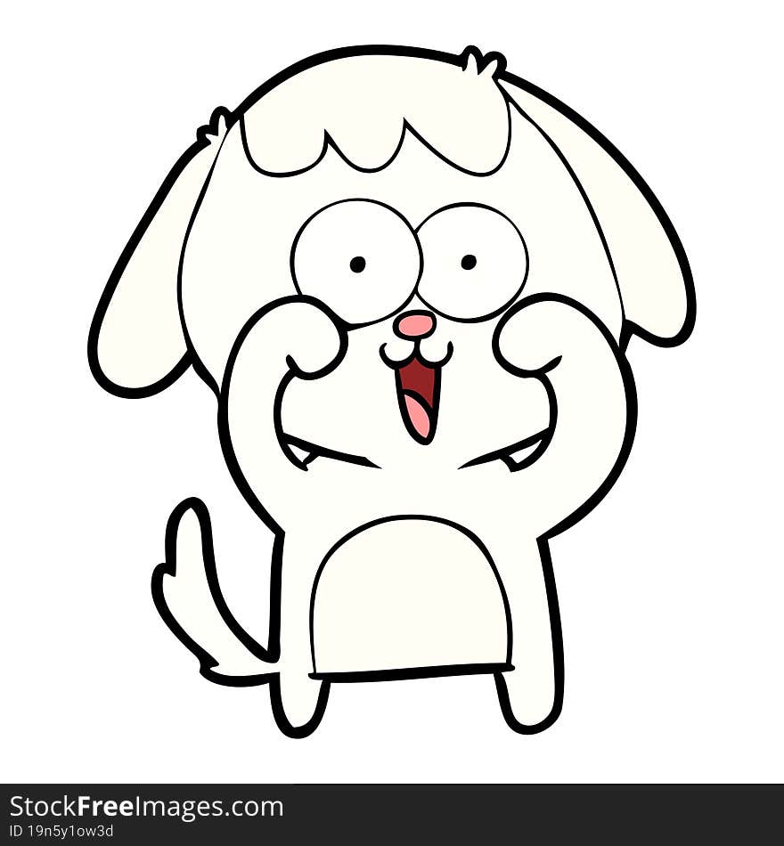 cute cartoon dog. cute cartoon dog