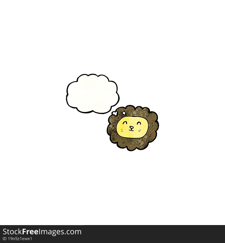 cartoon lion face