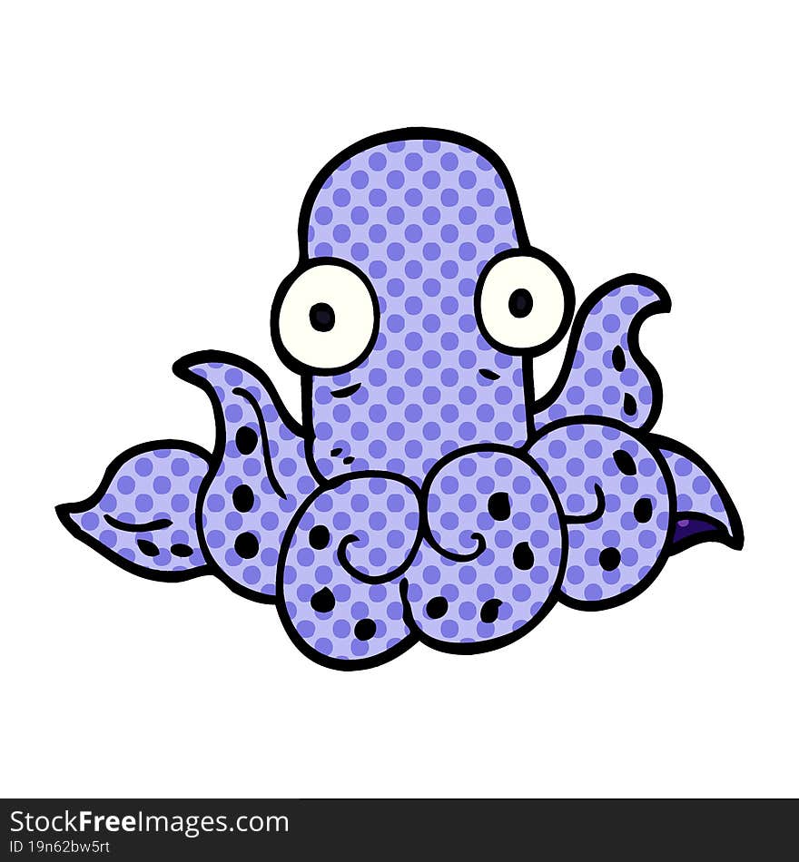 cartoon doodle funny octopus