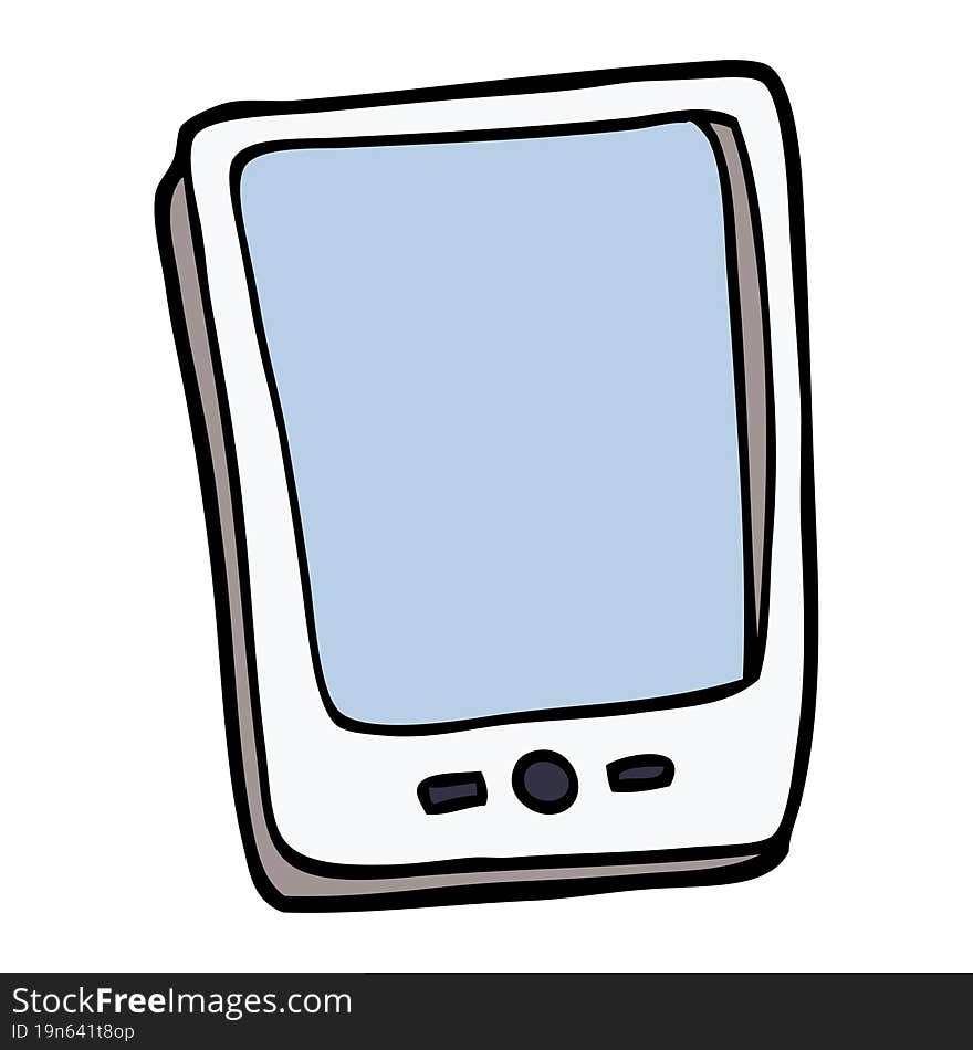 cartoon doodle touch screen mobile