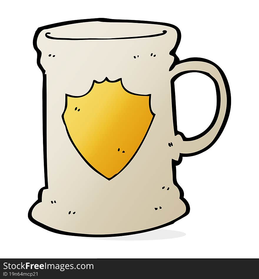 cartoon old tankard