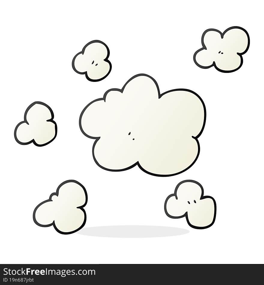 cartoon steam clouds