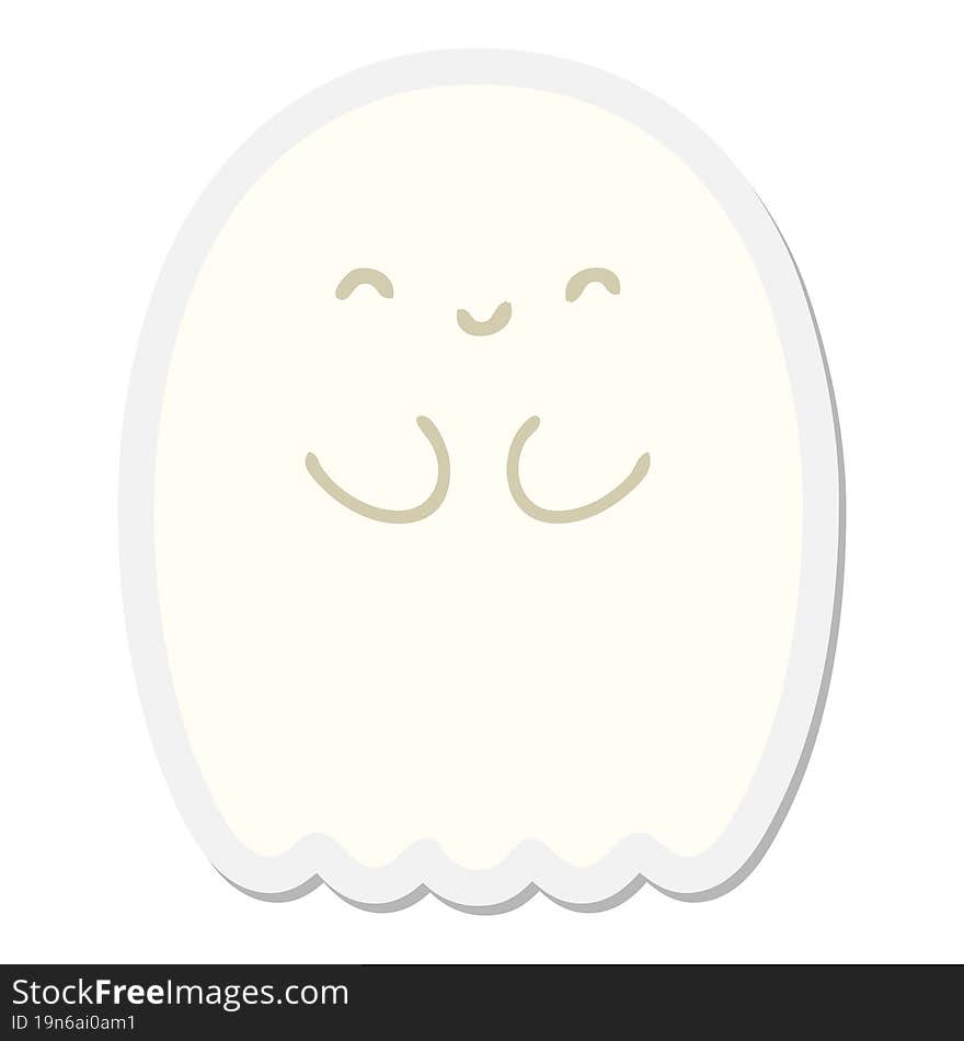 Halloween Ghost Sticker