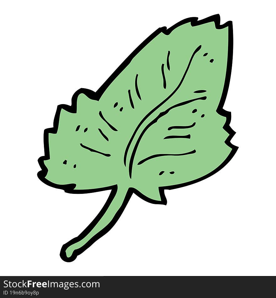 cartoon leaf symbol