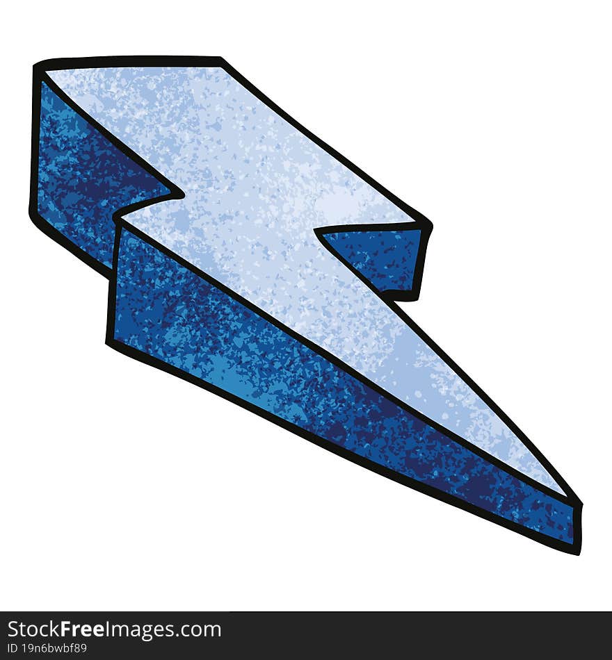 Cartoon Doodle Decorative Lightning Bolt