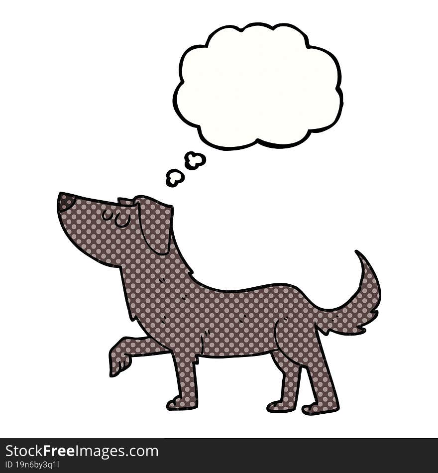 Thought Bubble Cartoon Dog