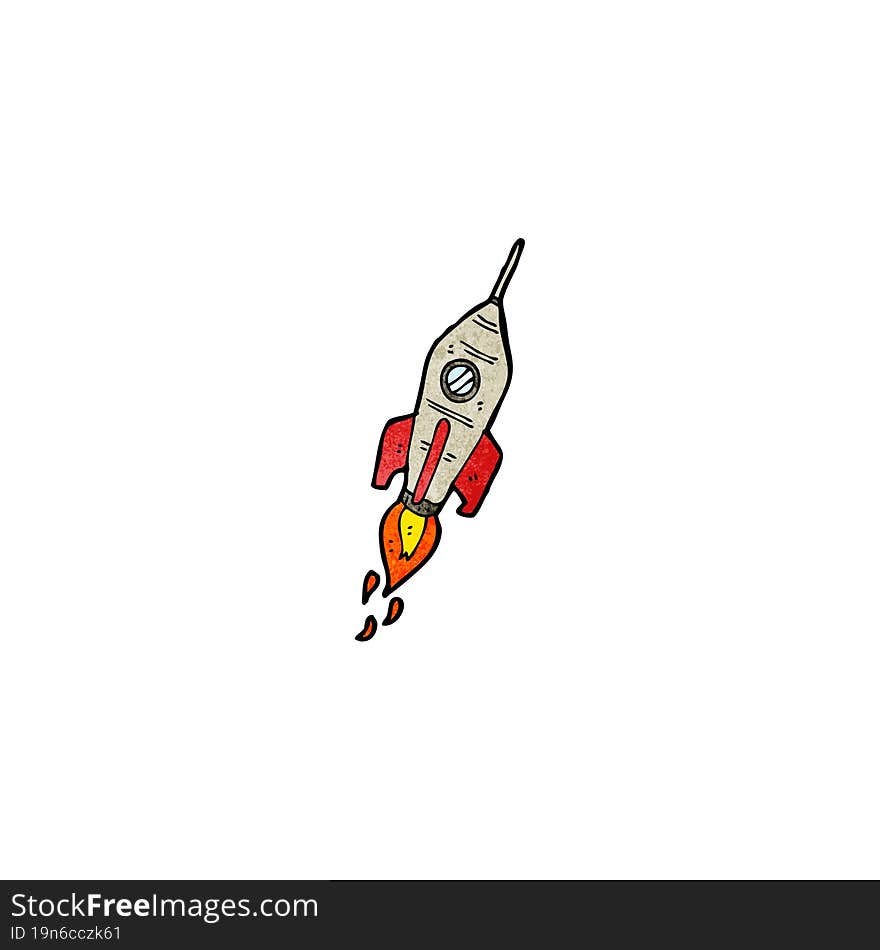 cartoon rocket