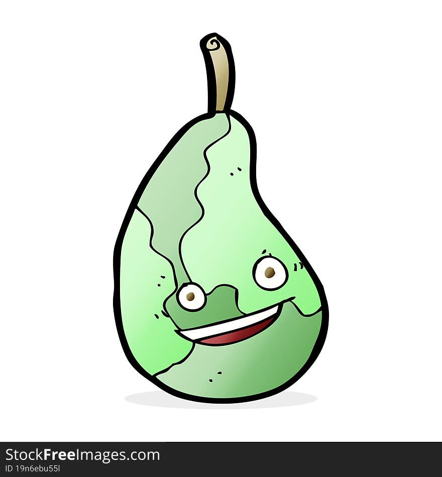 Cartoon Happy Pear