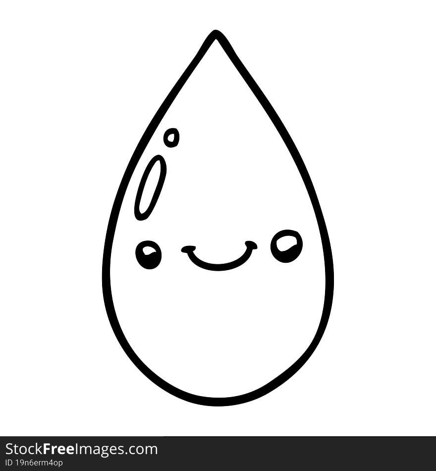 Cartoon Cute Raindrop