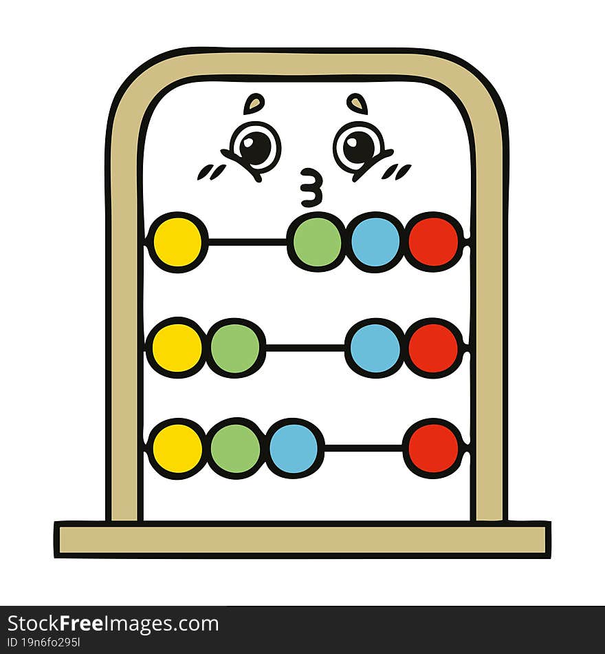 cute cartoon abacus